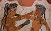 Boxers Akrotiri Santorini Greece National Archaeological Museum ancient Greece stock photos